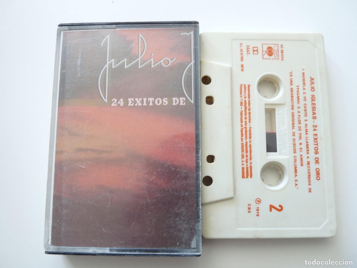 Casetes antiguos: CASETE, CASSETTE 24 EXITOS DE ORO de JULIO IGLESIAS REF: 32-3 - Foto 1