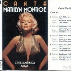 Casetes antiguos: MARILYN MONROE (CINE&MUSIC) CASETE PDI 1987). Lote 376849639