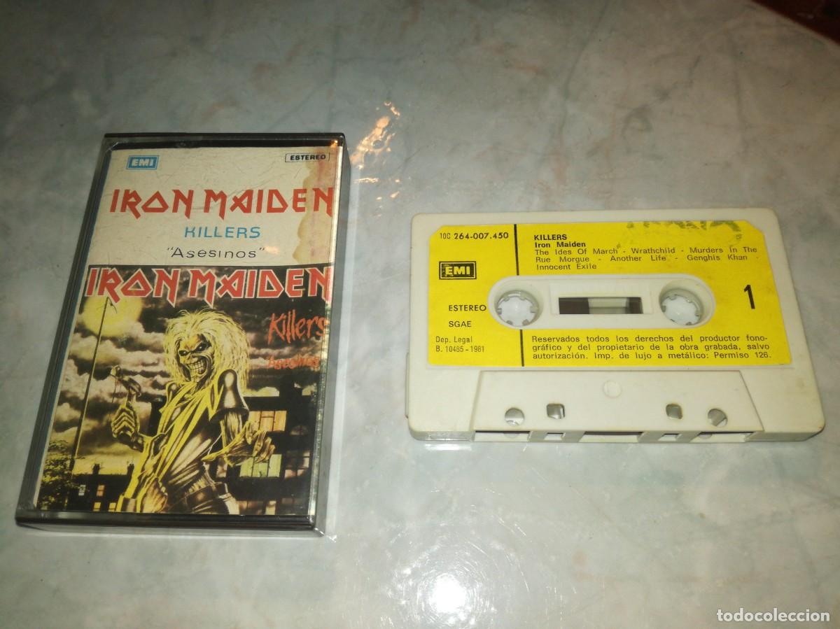 Casetes antiguos: IRON MAIDEN-KILLERS-ASESINOS-EDICION ORIGINAL ESPA&Ntilde;OLA