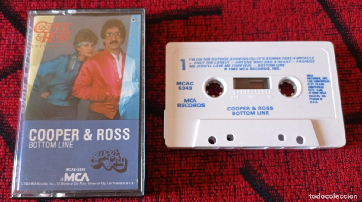 Casetes antiguos: COOPER & ROSS ** Bottom Line ** ORIGINAL 1982 USA CASSETTE - Foto 1
