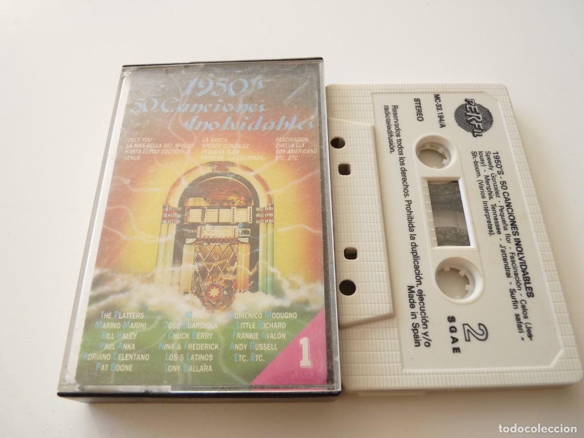 Old Cassettes: CASETE, CASSETTE 1950&acute;S- 50 CANCIONES INOLVIDABLES/1 REF: 32-53