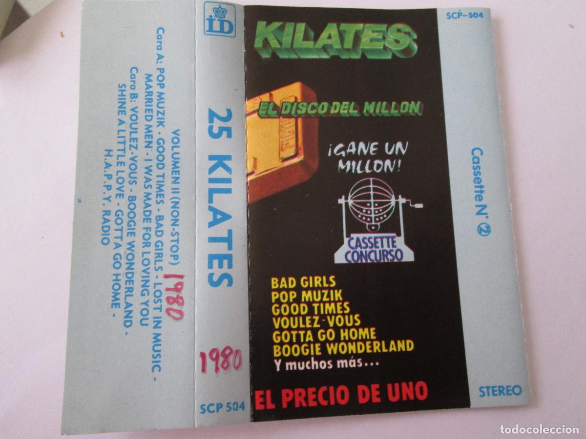 Cassettes Anciennes: CINTA CASETE - 25 KILATES - EL DISCO DEL MILLON - VOL. II -1980 - ID - 11 TEMAS