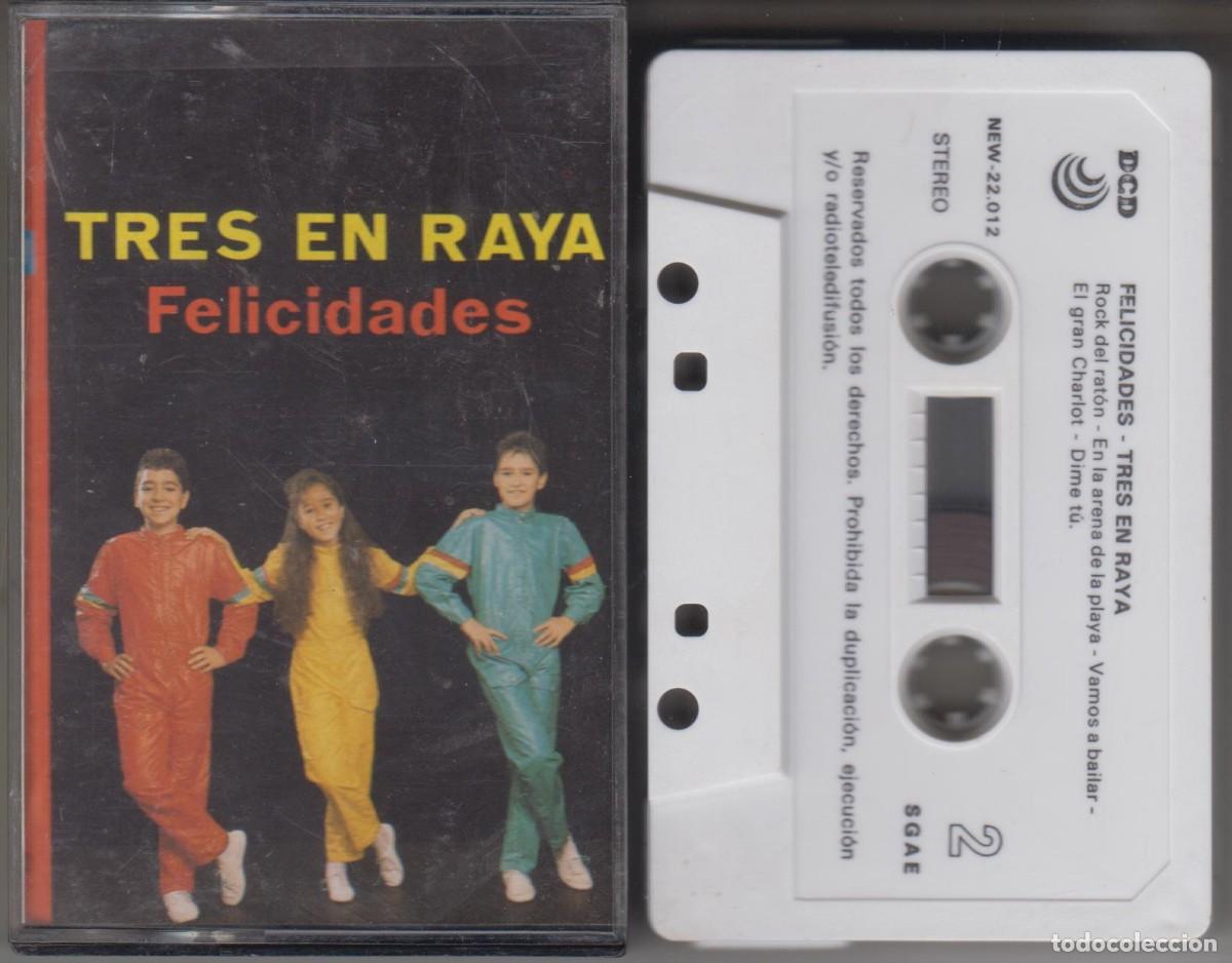 Casetes antiguos: Tres en raya cassette Felicidades 1987