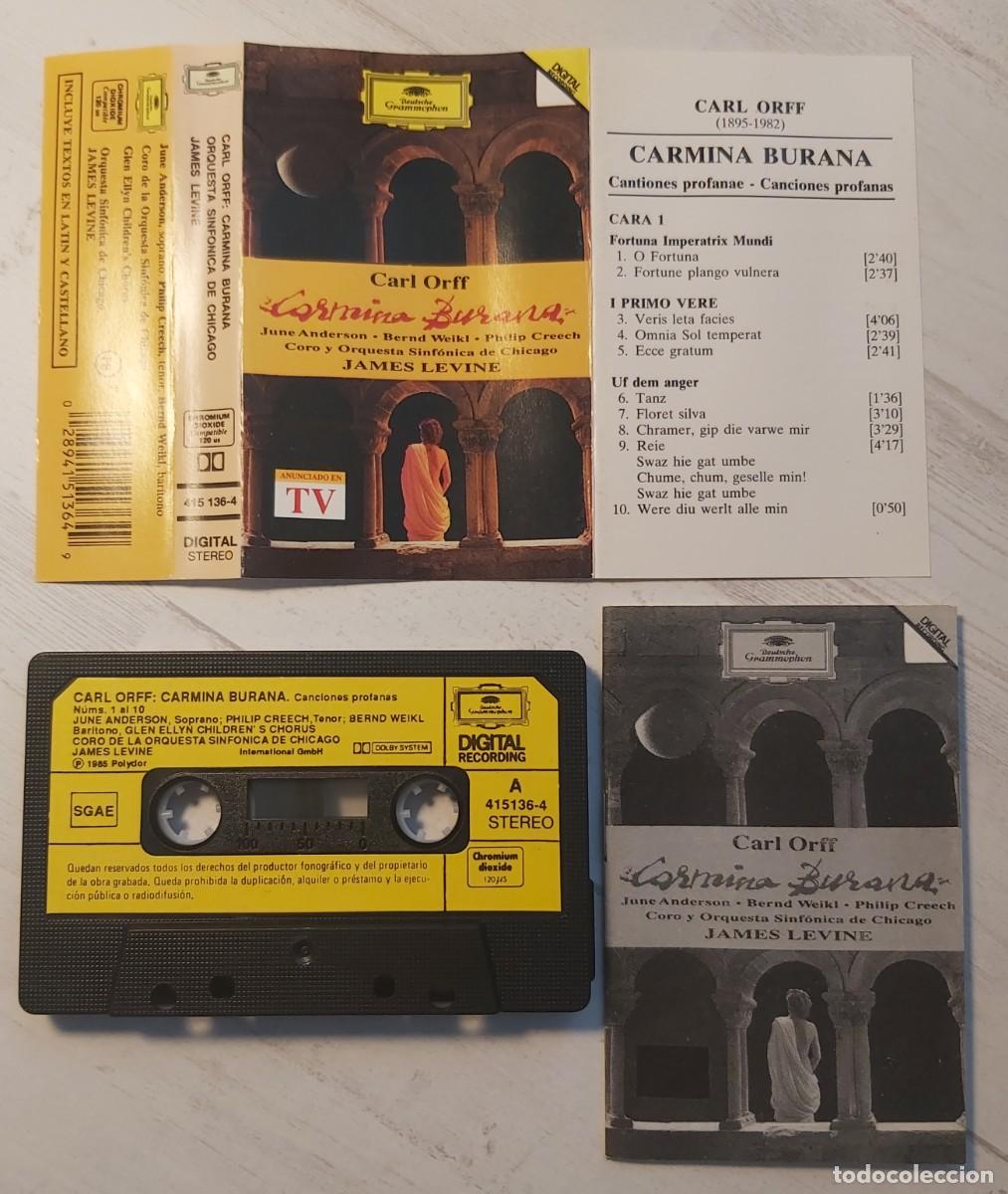 Casetes antiguos: Carmina Burana Cassette - Foto 3