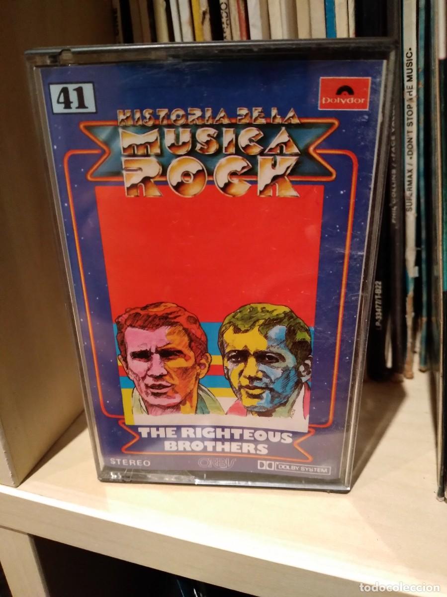 Alte Kassetten: THE RIGHTEOUS BROTHERS-HISTORIA DE LA MUSICA ROCK-N&deg;41-CASSETE-CASSETTE-K7-