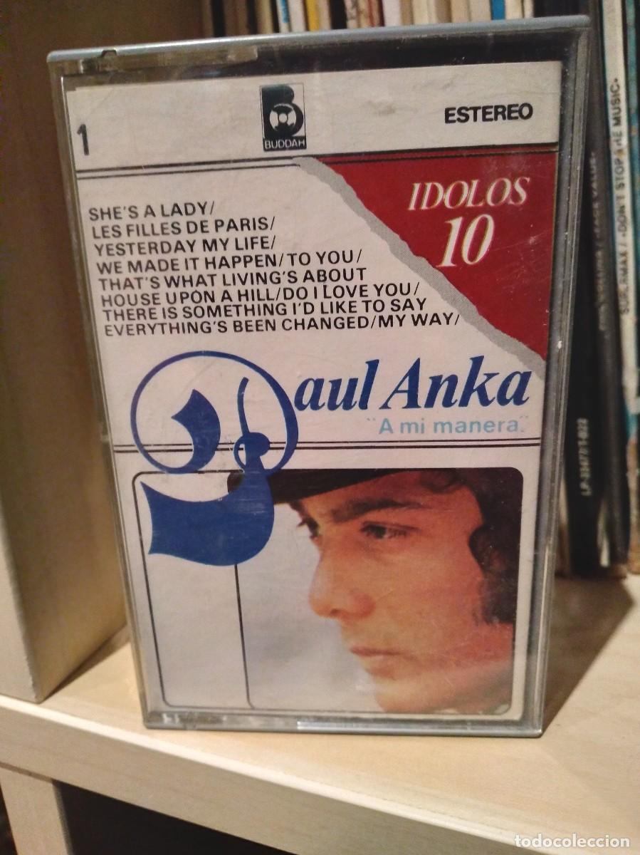 Cassettes Anciennes: PAUL ANKA-A MI MANERA-IDOLOS 10-VOL.1-CASSETE-CASSETTE-K7-