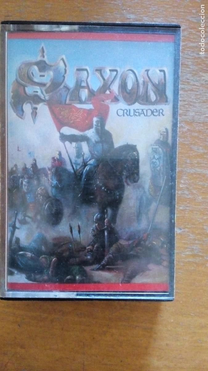 Casetes antiguos: Saxon &lrm;&ndash; Crusader casete spain 1984 - Foto 1