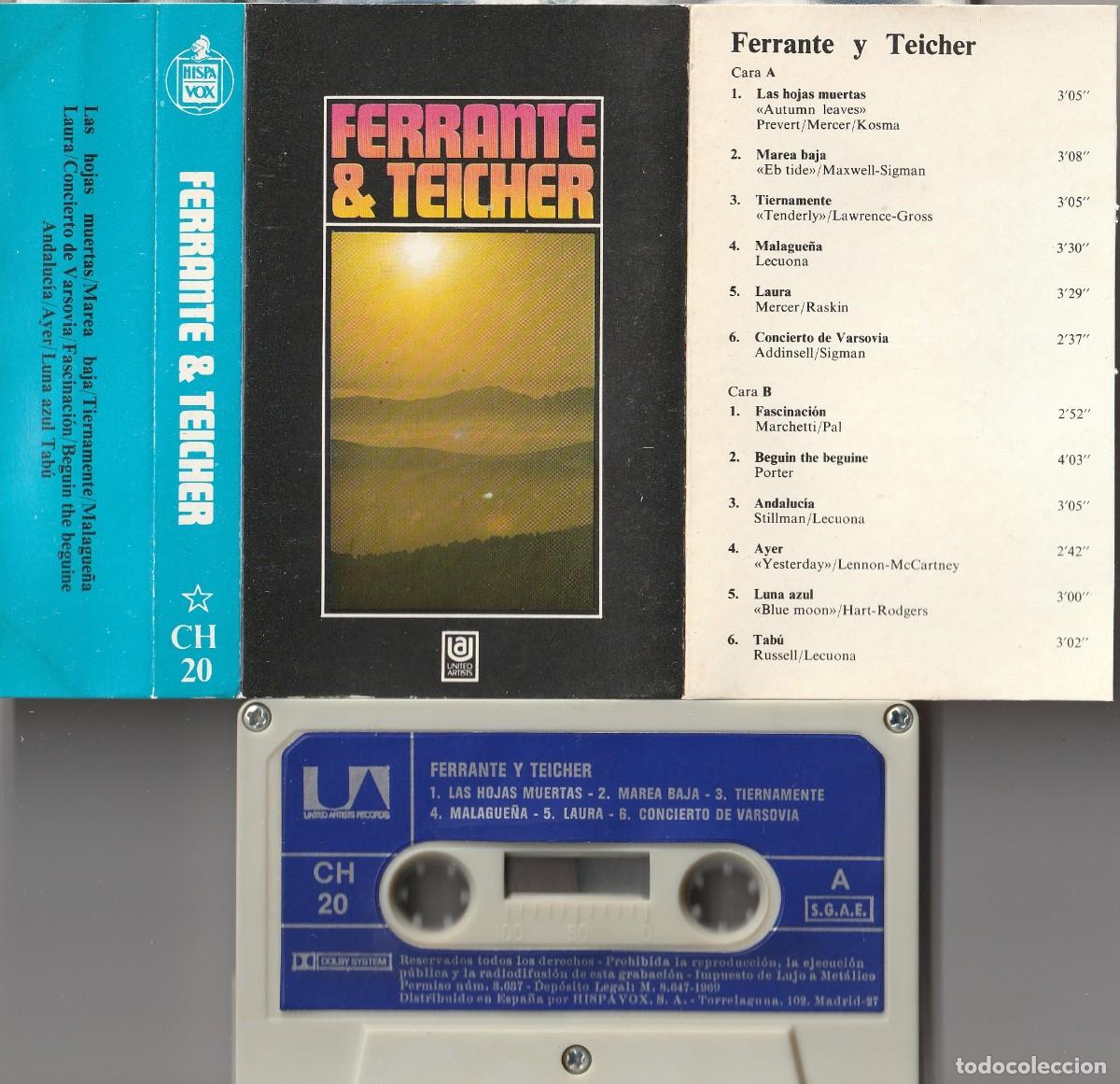 Casetes antiguos: FERRANTE & TEICHER (CASSETTE HISPAVOX 1969 ESPA&Ntilde;A) - Foto 1