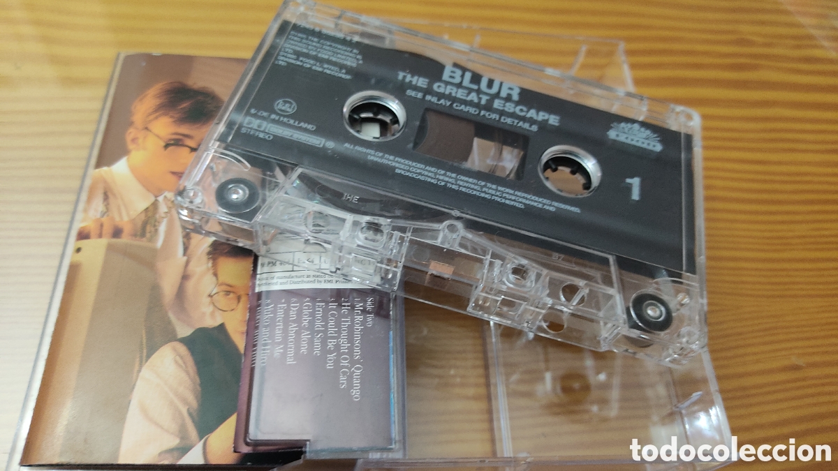 Casetes antiguos: Cinta de cassette de Blur &rdquo; The Great Escape &rdquo; - Foto 3