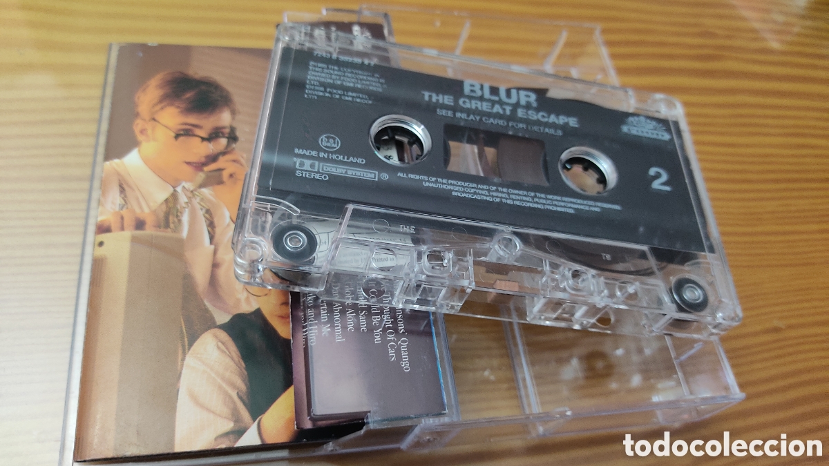 Casetes antiguos: Cinta de cassette de Blur &rdquo; The Great Escape &rdquo; - Foto 4