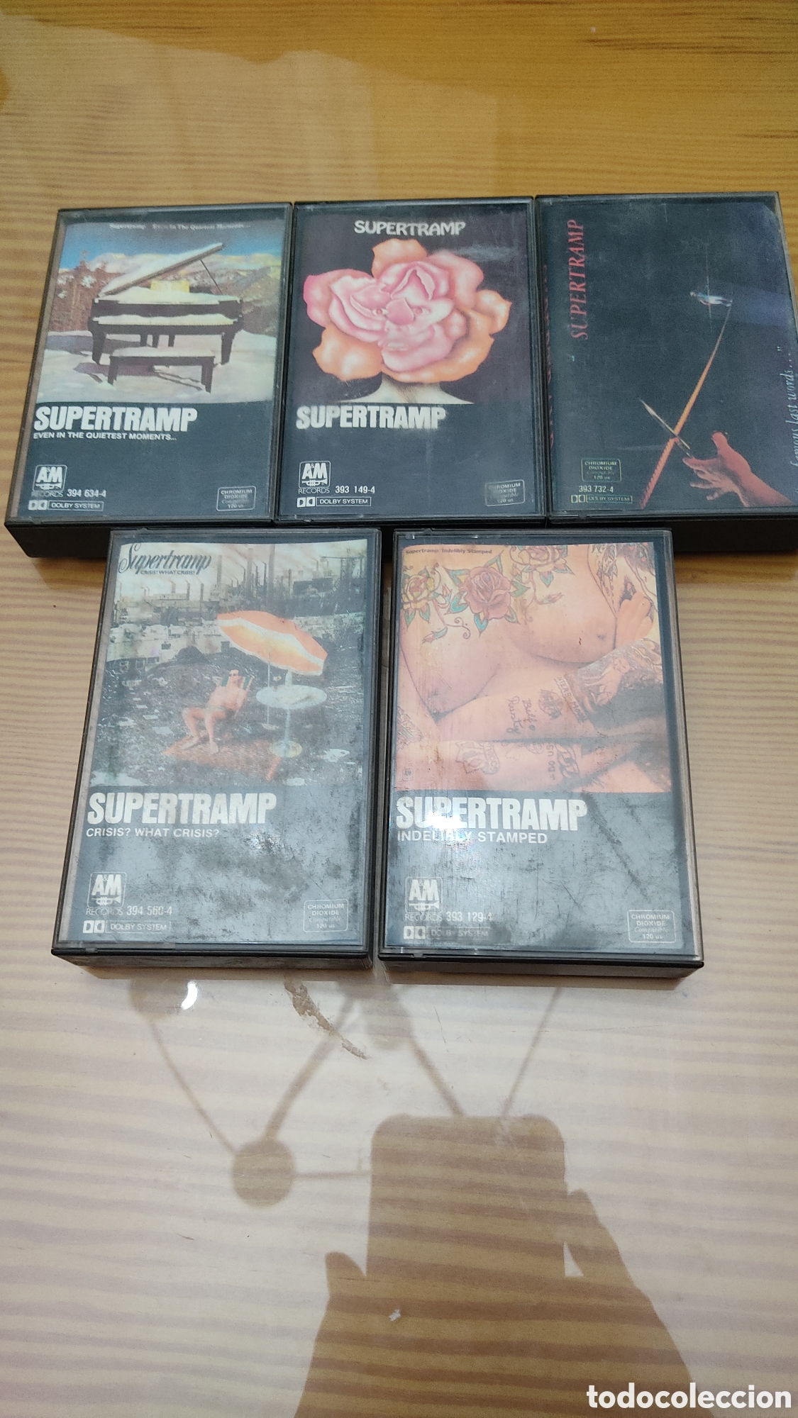 Casetes antiguos: Lote de 5 cassettes de Supertramp - Foto 1