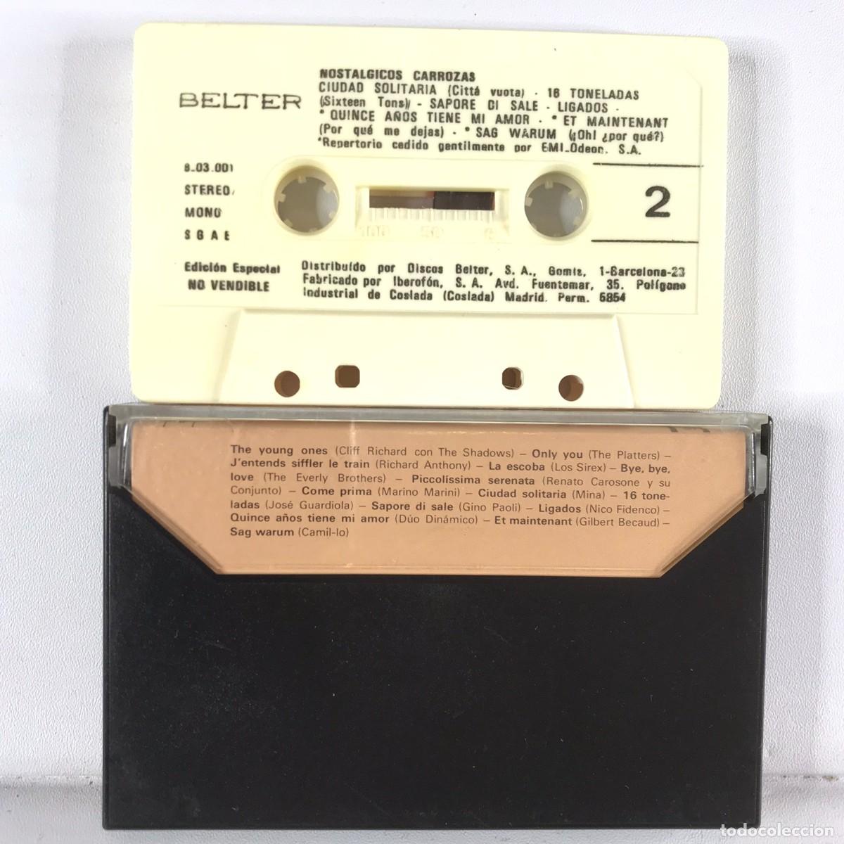 Casetes antiguos: Various ● Nost&aacute;lgicos Carrozas ● CASSETTE - Foto 2
