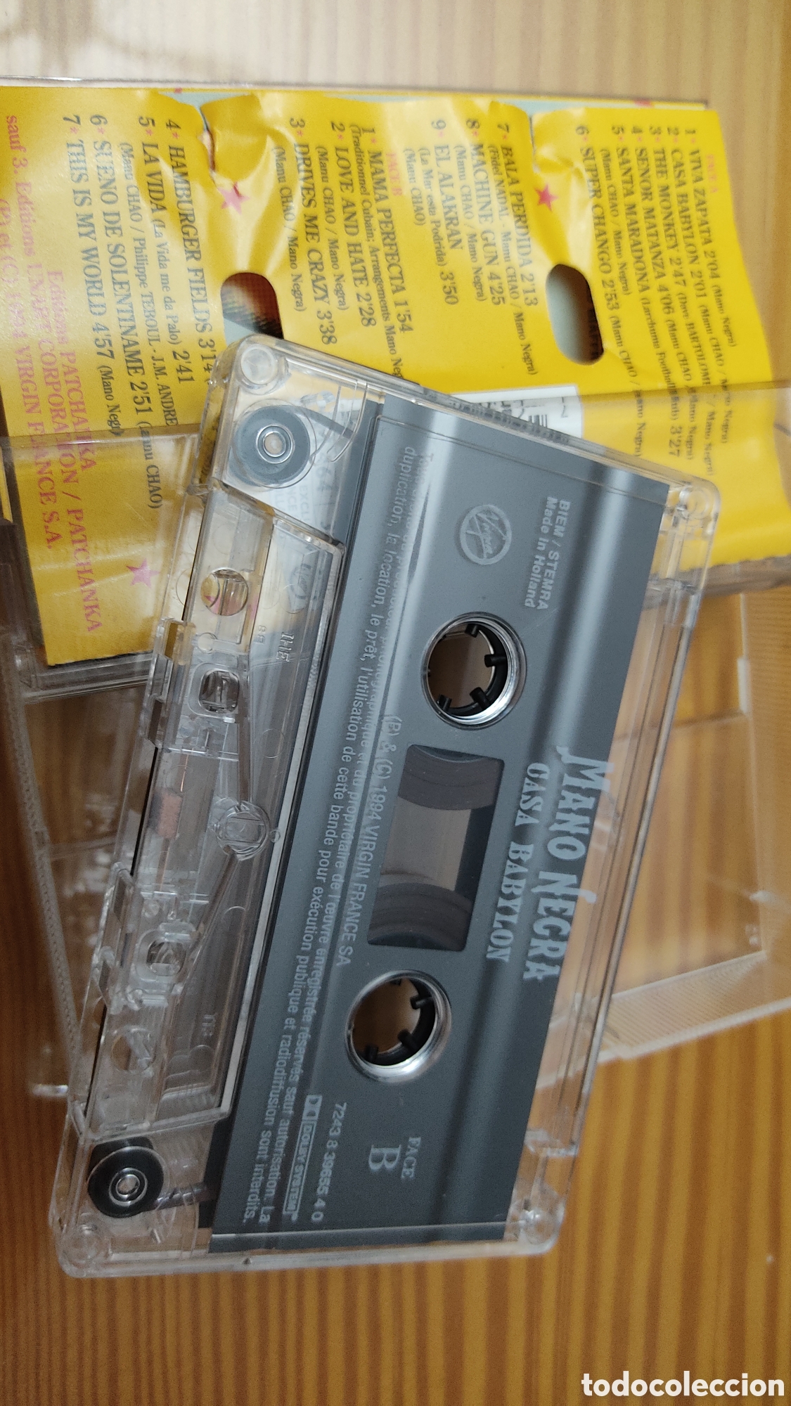 Casetes antiguos: Cinta de cassette de Mano Negra &rdquo; Casa Babylon &rdquo; - Foto 3