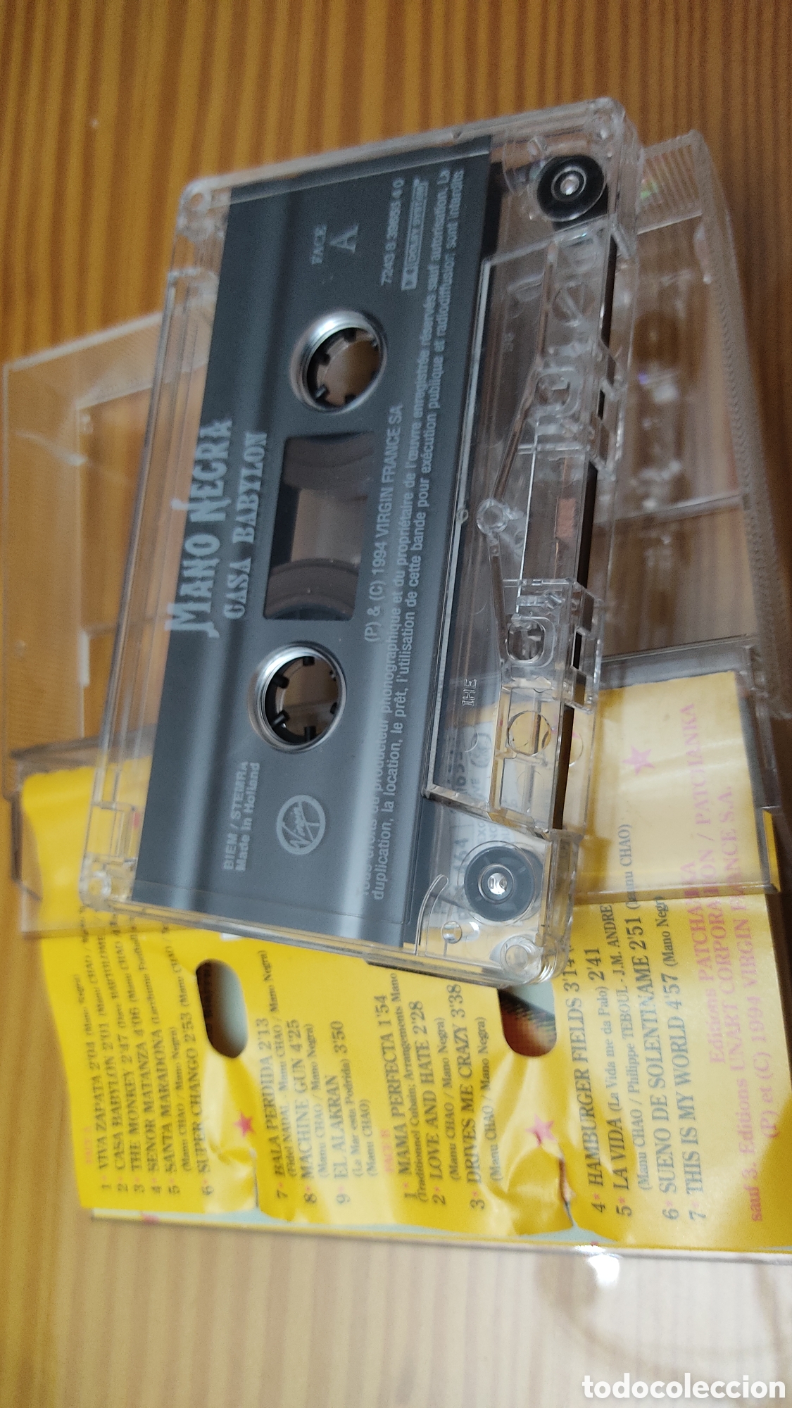 Casetes antiguos: Cinta de cassette de Mano Negra &rdquo; Casa Babylon &rdquo; - Foto 4