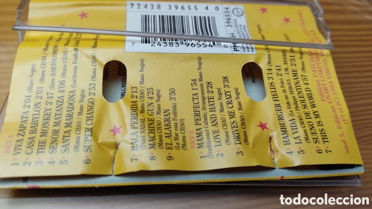 Casetes antiguos: Cinta de cassette de Mano Negra &rdquo; Casa Babylon &rdquo; - Foto 5