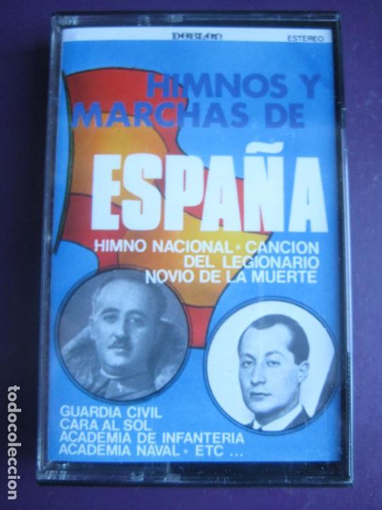 Alte Kassetten: HIMNOS Y MARCHAS DE ESPA&Ntilde;A - CASETE DOBLON SIN USO - HIMNO NACIONAL, GUARDIA CIVIL, CARA AL SOL, ETC