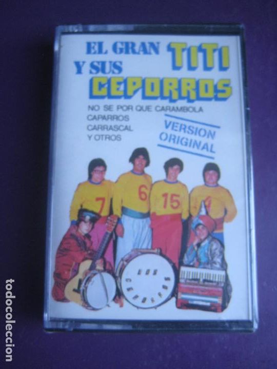 Casetes antiguos: EL GRAN TITI Y SUS CEPORROS CASETE - CHIRIGOTAS CADIZ COMPARSA CARNAVAL CHISTES