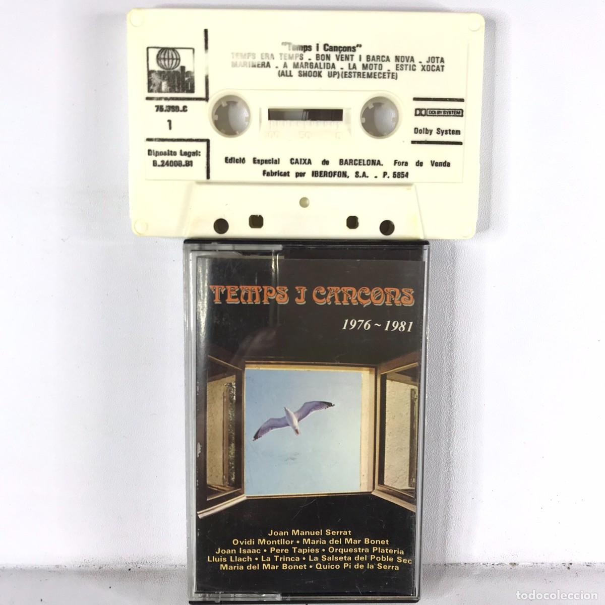 Casetes antiguos: Various ● Temps I Can&ccedil;ons 1976-1981 ● Cassette, Compilation - Foto 1
