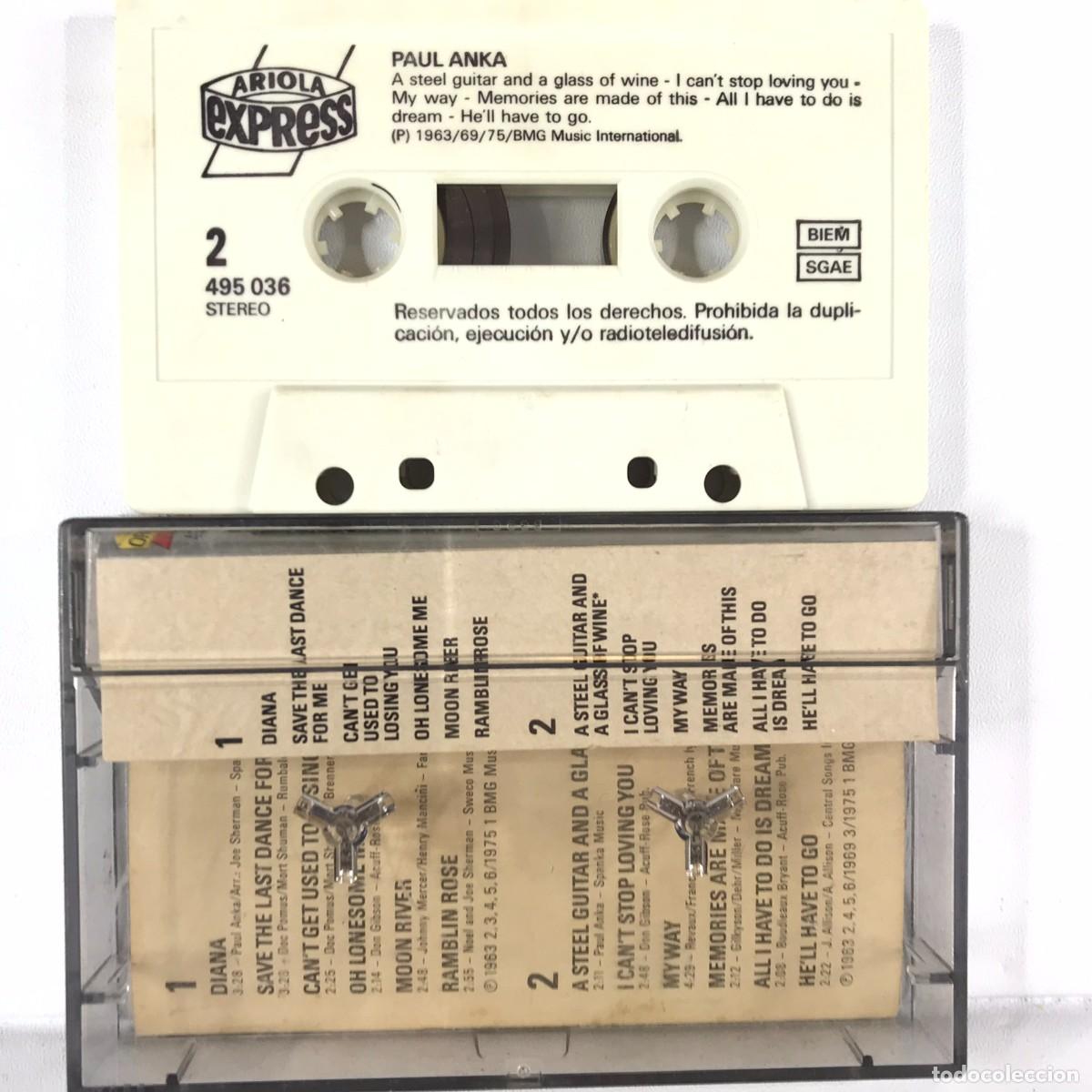 Casetes antiguos: Paul Anka ● Grandes Exitos ● Cassette, Compilation - Foto 2
