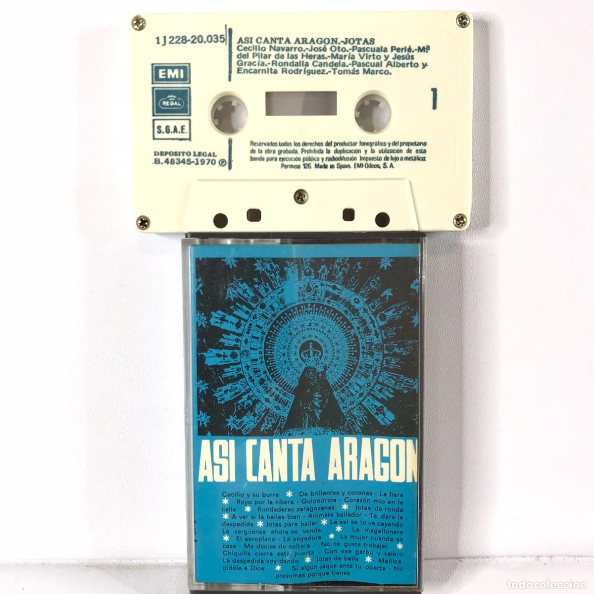 Casetes antiguos: Various ● As&iacute; Canta Arag&oacute;n ● Cassette, Compilation, Reissue - Foto 1