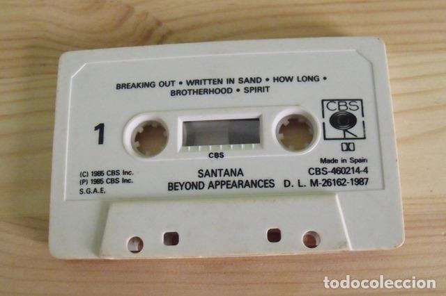 Casetes antiguos: Cinta Casete Cassette Beyond Appearances - Santana - Foto 1