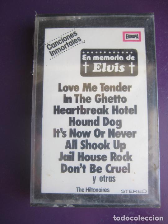 Casetes antiguos: EN MEMORIA DE ELVIS PRESLEY - VERSIONES POR THE HILTONAIRES - CASETE PRECINTADA - ROCK N ROLL CLASI