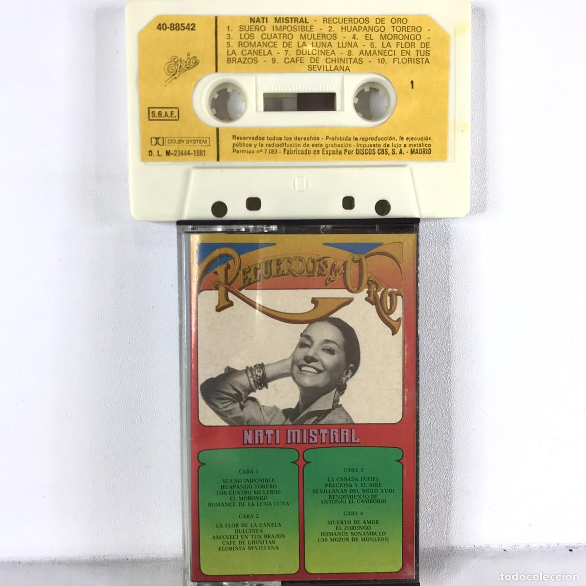 Casetes antiguos: Nati Mistral ● Recuerdos De Oro ● Cassette, Compilation - Foto 1