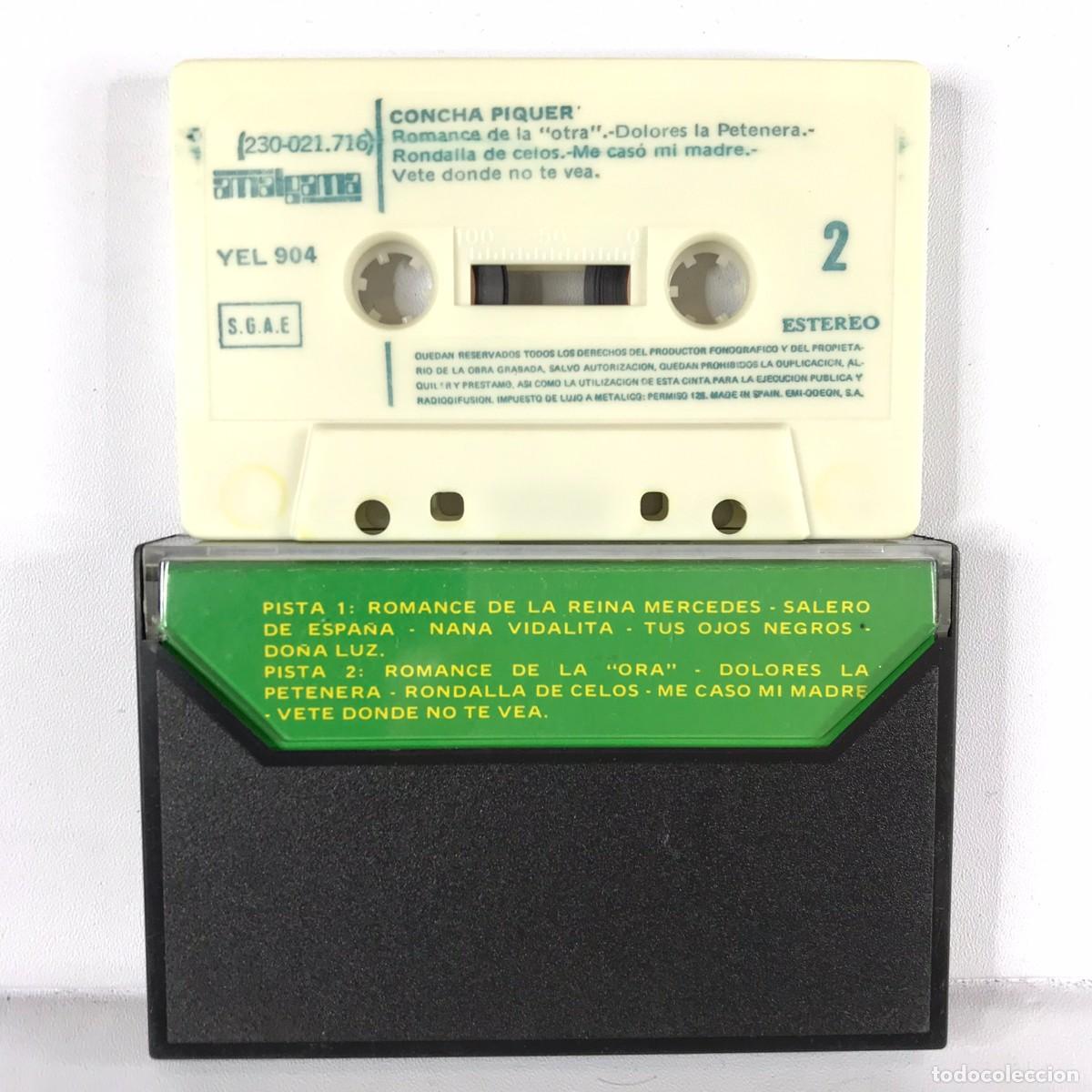 Casetes antiguos: Concha M&aacute;rquez Piquer ● Grandes &Eacute;xitos ● Cassette, Compilation - Foto 2