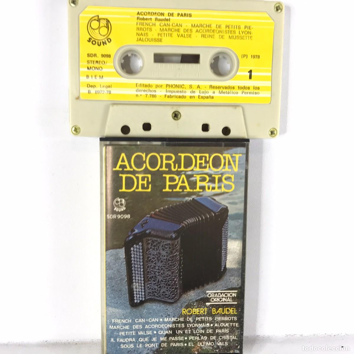 Casetes antiguos: Acorde&oacute;n en Paris ● Robert Baudel ● Cassette, Album
