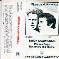 Casetes antiguos: SIMON & GARFUNKEL (PARSLEY, SAGE, ROSEMARY AND THYME) CASETE CBS 1971. Lote 386901354