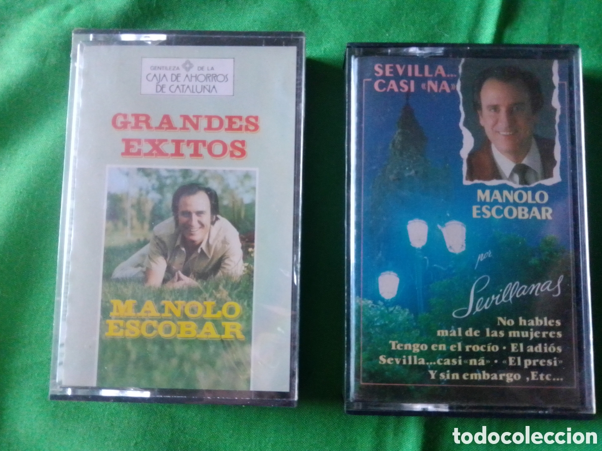Casetes antiguos: 2 CINTAS CASETE MANOLO ESCOBAR (2x4&euro;) - Foto 1