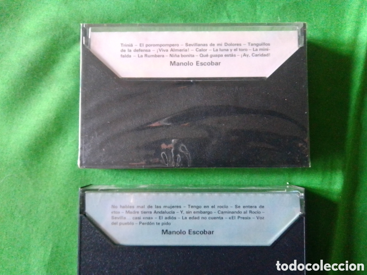 Casetes antiguos: 2 CINTAS CASETE MANOLO ESCOBAR (2x4&euro;) - Foto 2