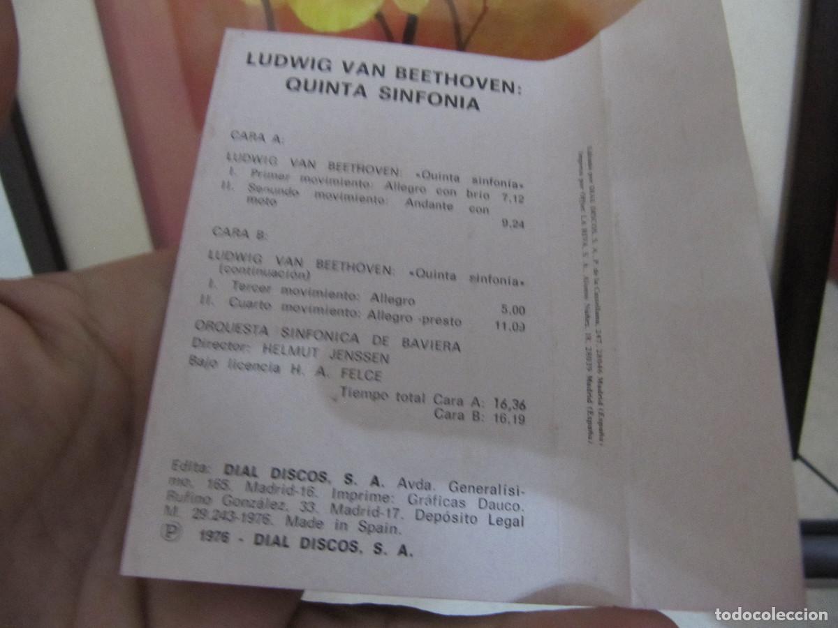 Casetes antiguos: BEETHOVEN 5a SINFONIA cassette raro - Foto 4