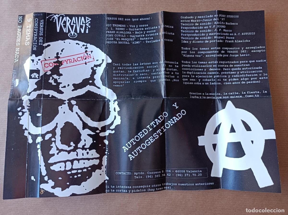 Casetes antiguos: CINTA DE CASETTE VERSUS DEI - CONSPYRACI&Oacute;N - Foto 4