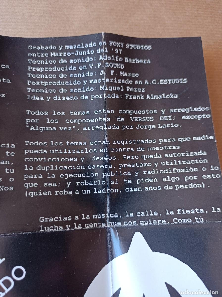 Casetes antiguos: CINTA DE CASETTE VERSUS DEI - CONSPYRACI&Oacute;N - Foto 7