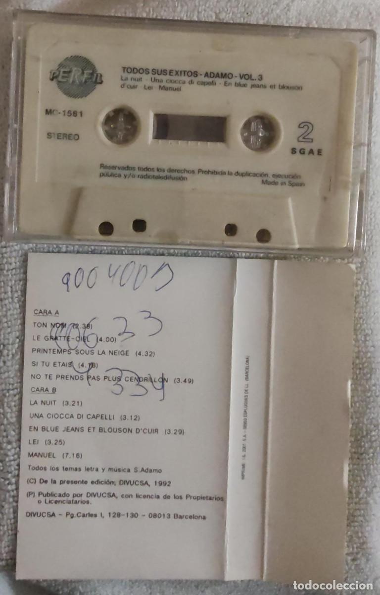 Casetes antiguos: ADAMO. - Foto 3