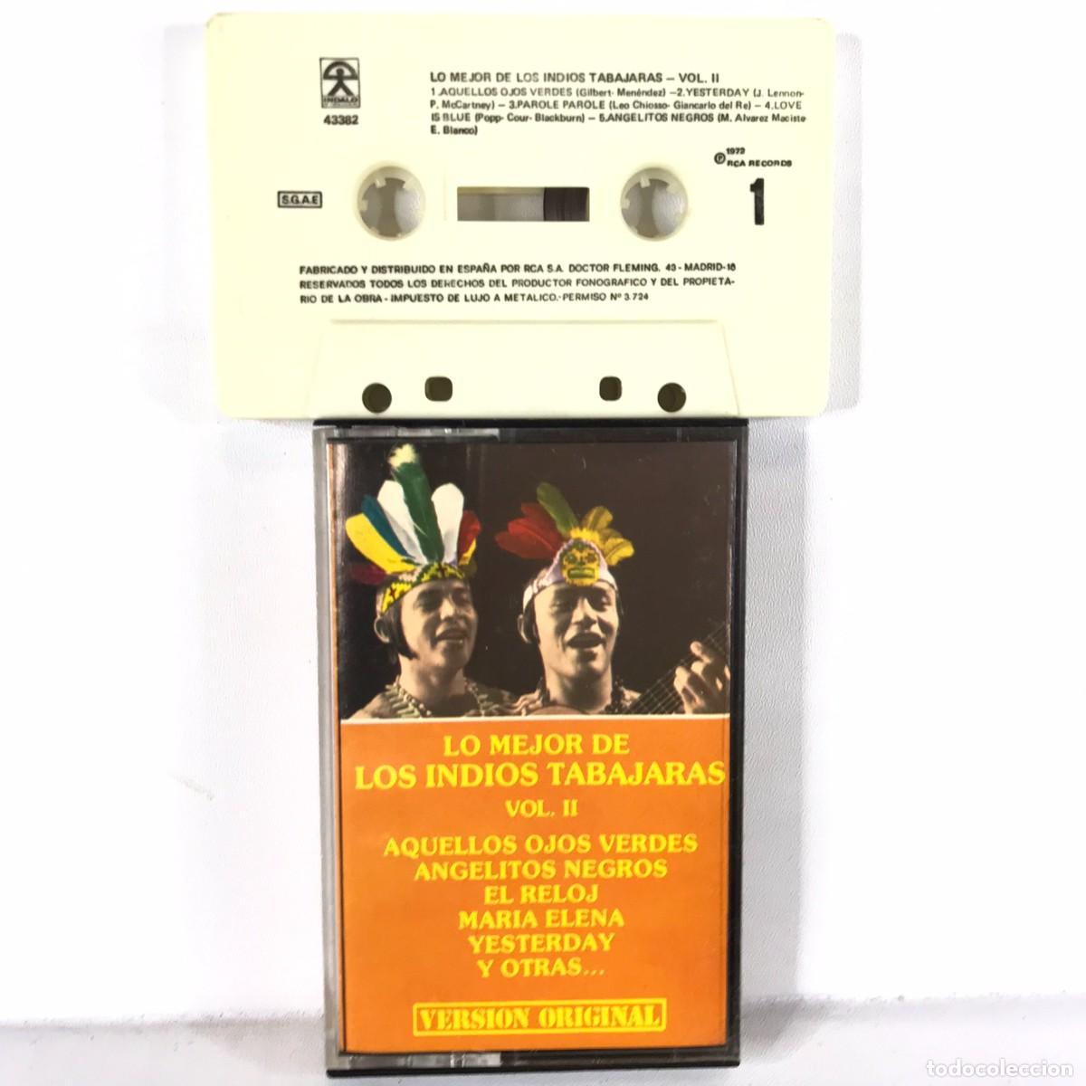 Casetes antiguos: Los Indios Tabajaras ● Lo Mejor De Los Indios Tabajaras Vol. II ● Cassette, Compilation - Foto 1