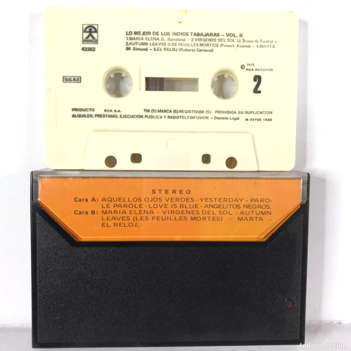 Casetes antiguos: Los Indios Tabajaras ● Lo Mejor De Los Indios Tabajaras Vol. II ● Cassette, Compilation - Foto 2