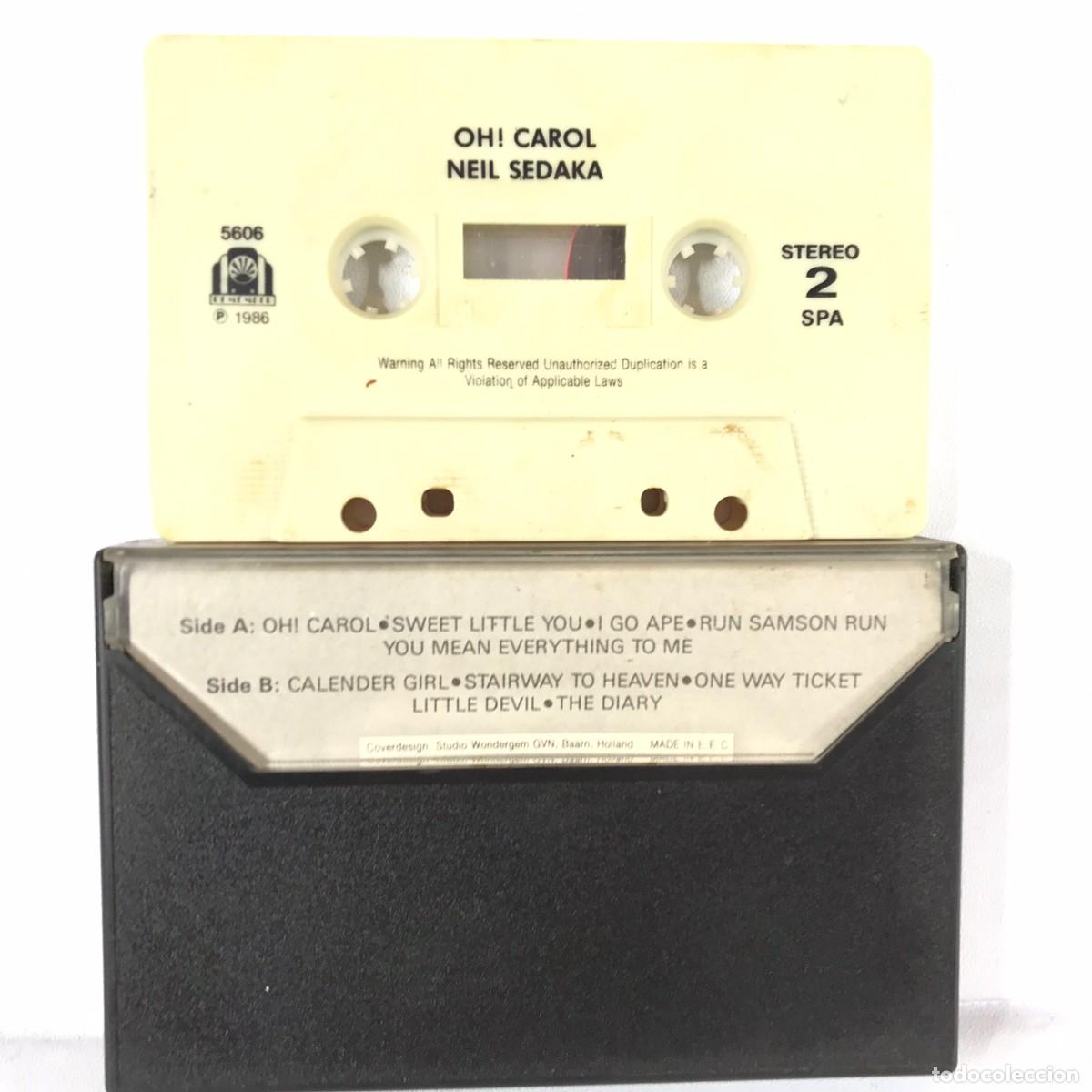 Casetes antiguos: Neil Sedaka ● &rdquo;Oh, Carol!&rdquo; ● Cassette, Compilation - Foto 2