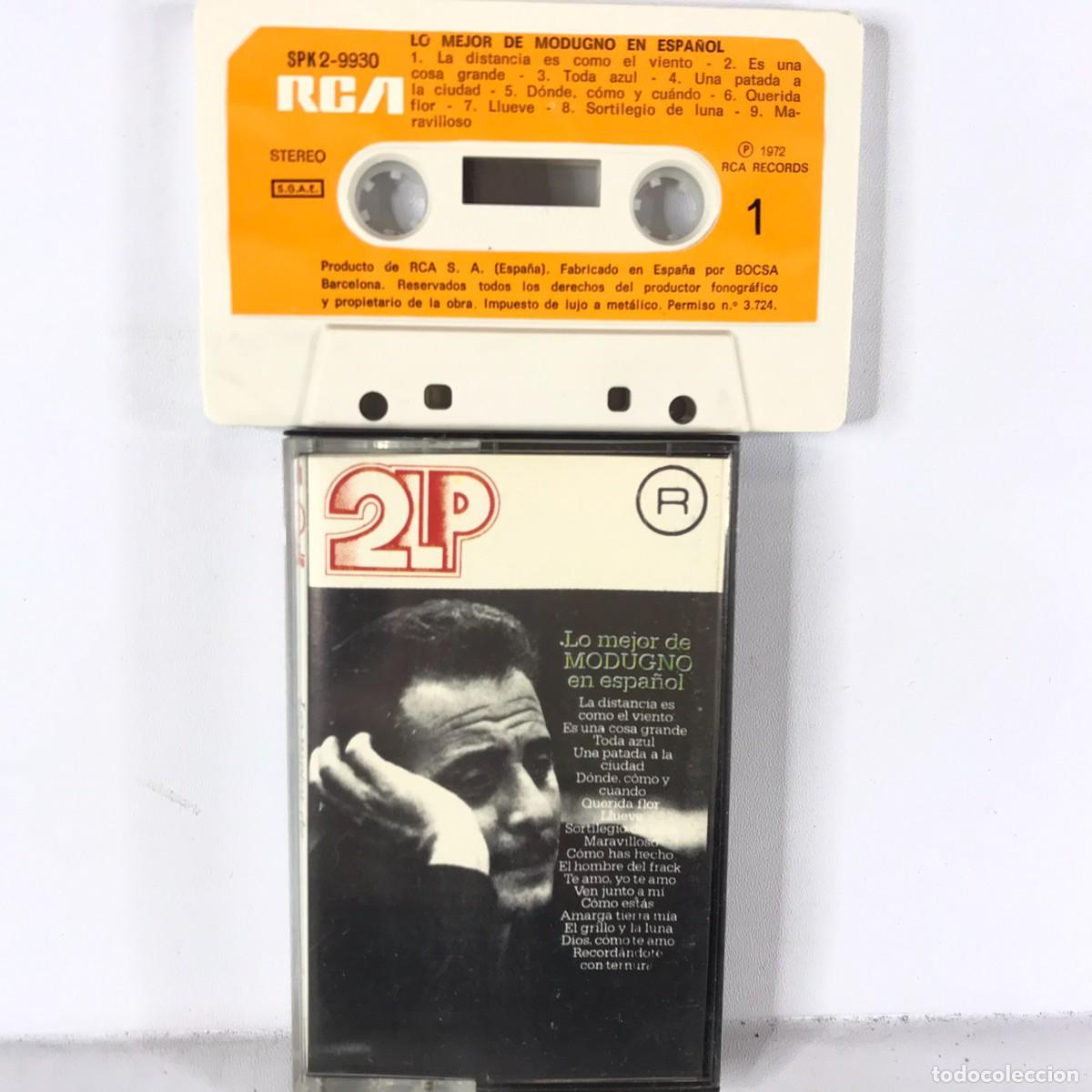 Casetes antiguos: Domenico Modugno ● Lo Mejor en Espa&ntilde;ol ● Cassette, Compilation - Foto 1