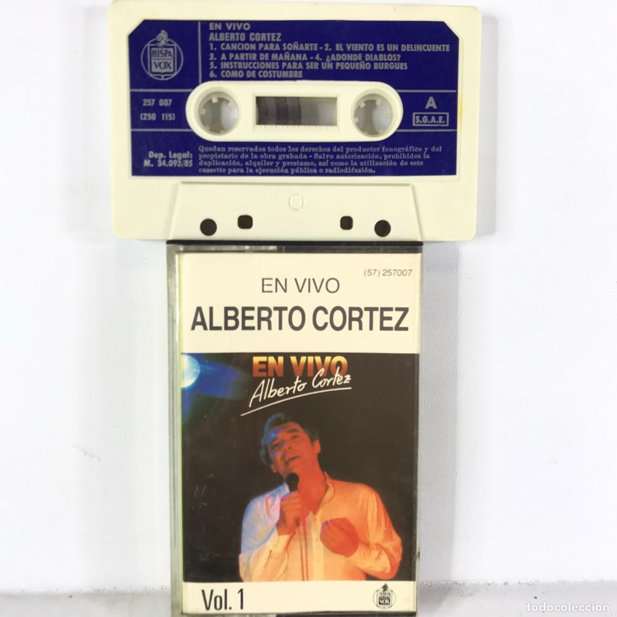 Casetes antiguos: Alberto Cortez ● En Vivo ● Cassette (1) , Compilation - Foto 1