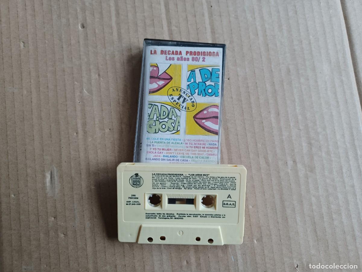Casetes antiguos: LA DECADA PRODIGIOSA - LOS A&Ntilde;OS 80 / 2 CASETE - Foto 1