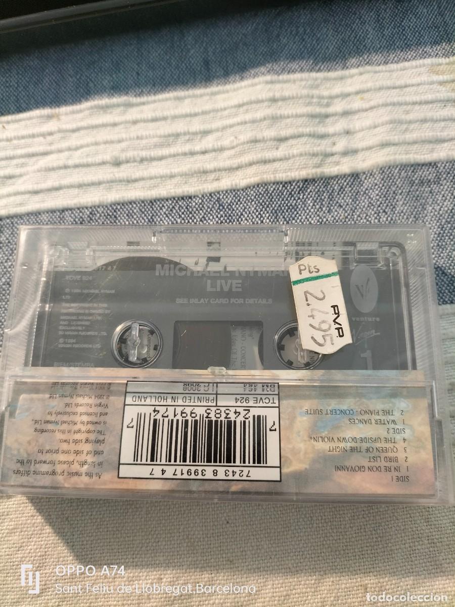 Casetes antiguos: RAR CASSETTE. MICHAEL NYMAN. LIVE - Foto 2