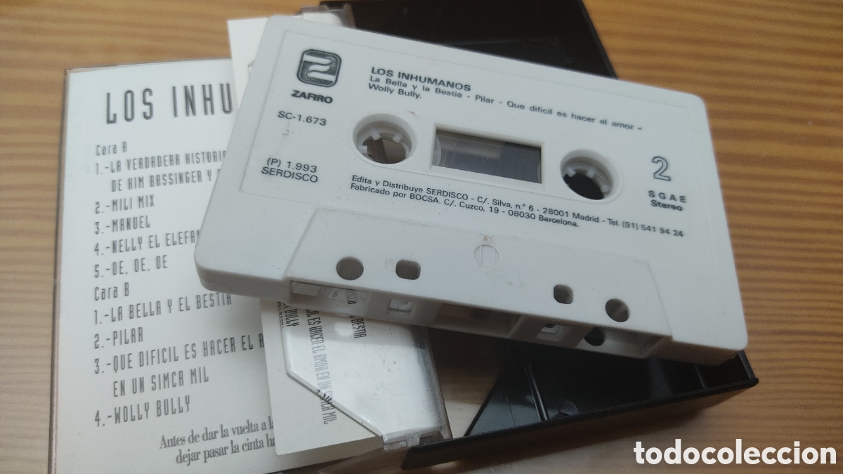 Casetes antiguos: Cinta de cassette de Los Inhumanos &rdquo; exitos &rdquo; , buen estado - Foto 3
