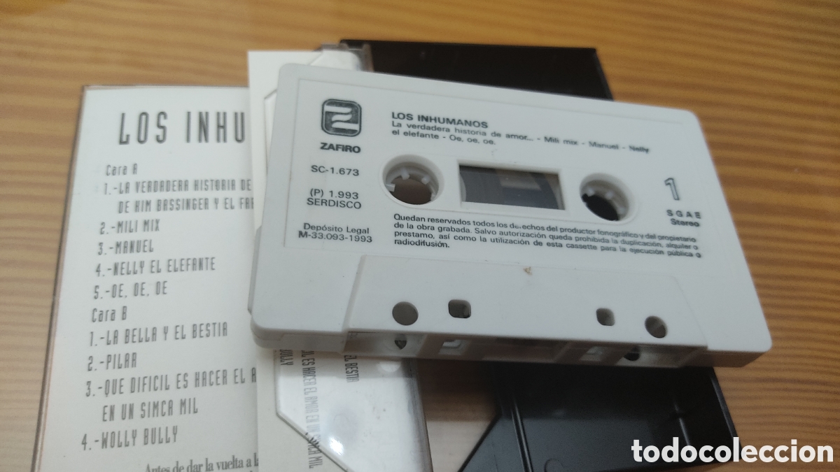 Casetes antiguos: Cinta de cassette de Los Inhumanos &rdquo; exitos &rdquo; , buen estado - Foto 4