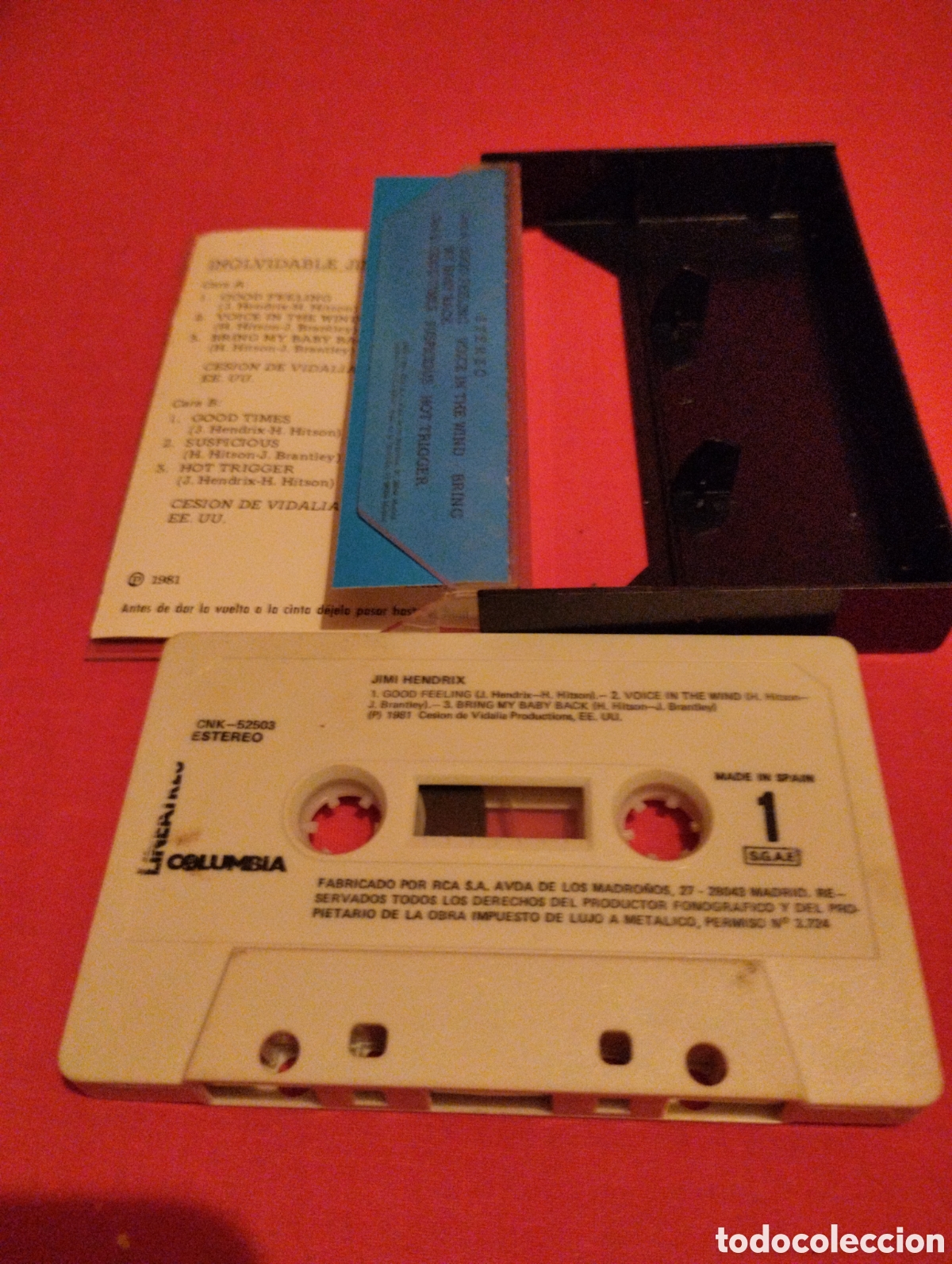Casetes antiguos: CASETE DE JIMI HENDRIX - INOLVIDABLE - VER CONDICIONES DE VENTA - Foto 2