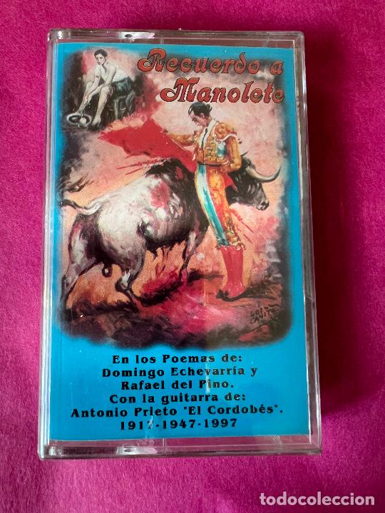 Casetes antiguos: CASETE RECUERDO A MANOLETE, PRECINTADA