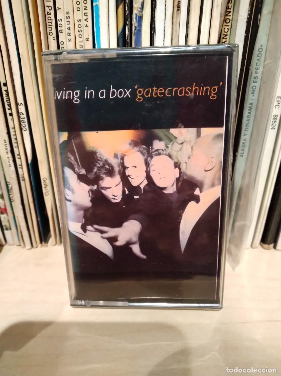 Old Cassettes: LIVING IN A BOX-GATECRASHING-CASSETTE CINTA CASETE-NUEVA PRECINTADO-SYNTHPOP-