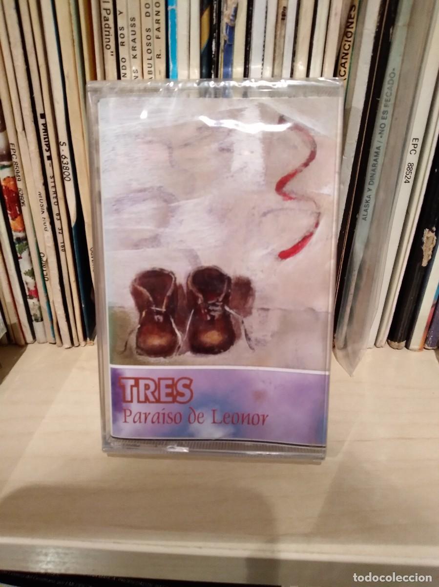 Cassetes antigas: TRES-PARAISO DE LEONOR-CASSETTE CINTA CASETE NUEVA PRECINTADA-