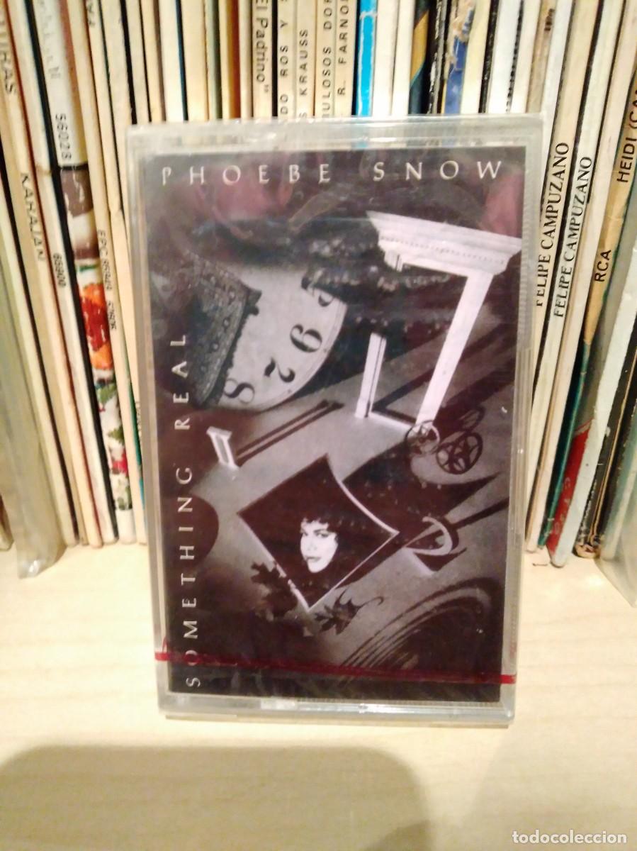 Cassetes antigas: PHOEBE SNOW-SOMETHONG REAL-CASSETTE CINTA CASETE-NUEVA PRECINTADO-